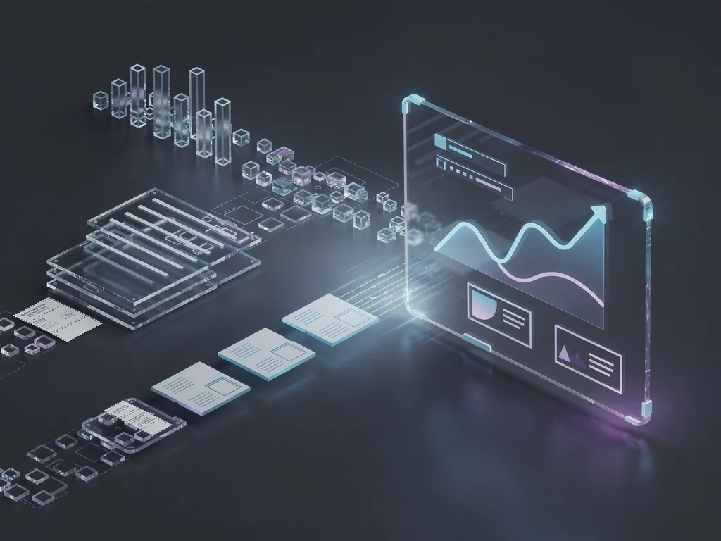 Three data streams merging into one dashboard